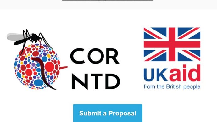 COR NTD and UKAID logos