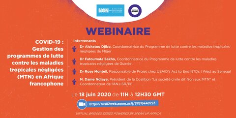 Speak Up Africa Webinar Webinaire Sur L Impact De La Covid Sur La Lutte Contre Les Maladies Tropicales Negligees Gsa